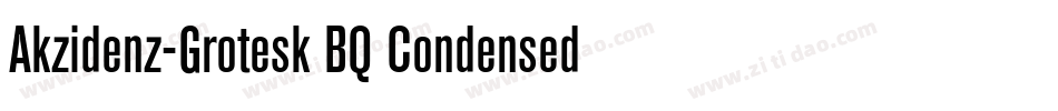 Akzidenz-Grotesk BQ Condensed A字体转换